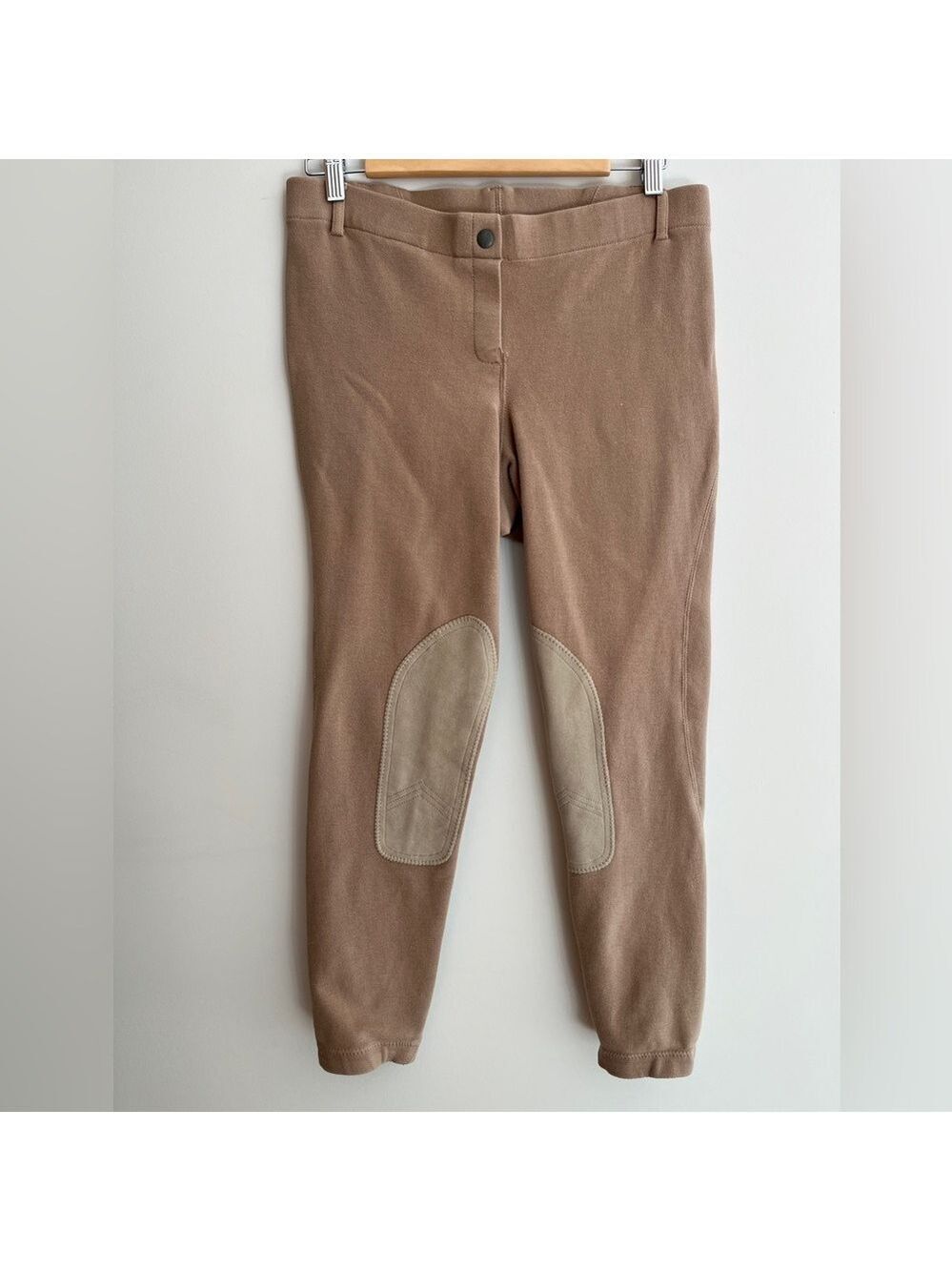 ELATION Premium Riding Wear Pull On Tan Jodphur Breeches Equestrian Size 32R